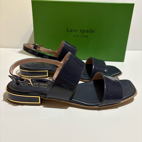 Kate Spade Merritt Sandals navy and gold - Picture 12 of 12